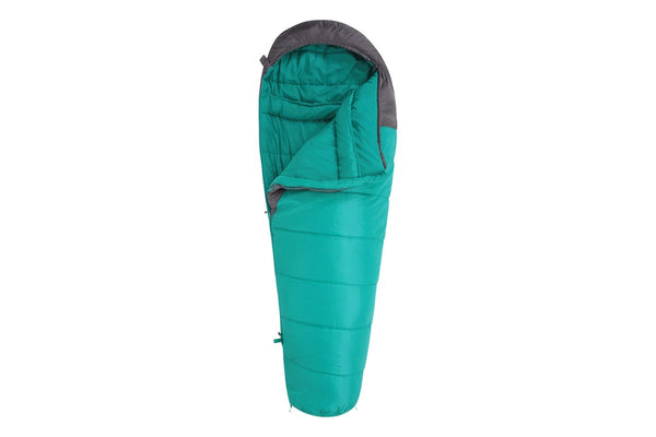 Mountain Warehouse Summit 250 Left Zip Mummy Sleeping Bag (Teal) (215cm)