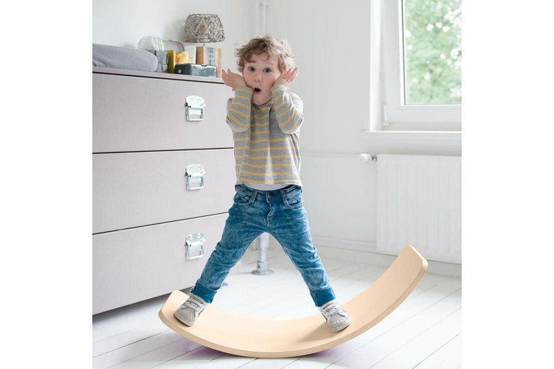 Balance Board Beam Seesaw Wooden Child Kids Adult Yoga