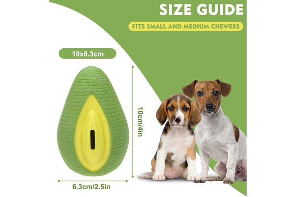 Durable Food Treat Dispenser Avocado Shape Dog Chew Toy For Aggressive Chewers