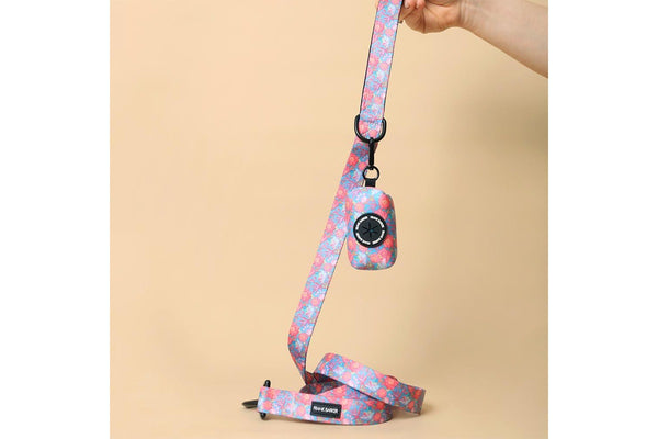 Frank Barker Floral 163x2.5cm Padded Adjustable Dog Lead Leash Pet Strap M-L