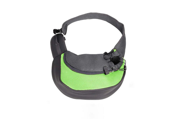 Ape Basics: Portable Mesh Breathable Pet Sling Backpack - Green