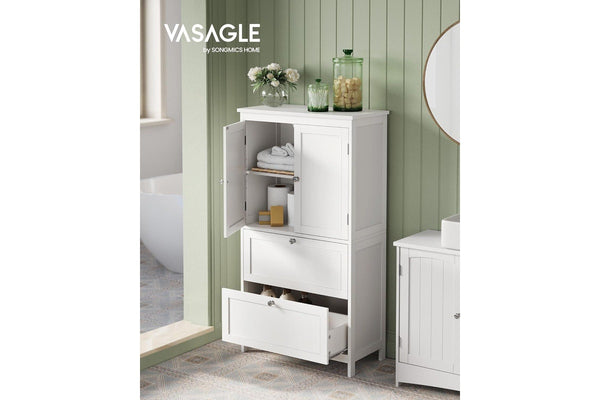 Vasagle Soglio Freestanding Bathroom Cabinet with 2 Drawers and 2 Doors