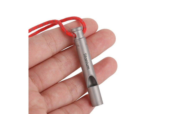 Ultralight Titanium Emergency Whistle 01 - Standard - Set Of 1