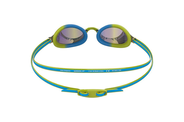 Speedo Childrens/Kids Vengeance Swimming Goggles (Blue/Acid Lime) (One Size)