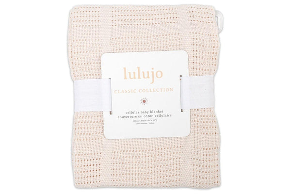 Lulujo: Cellular Blanket - Oatmeal