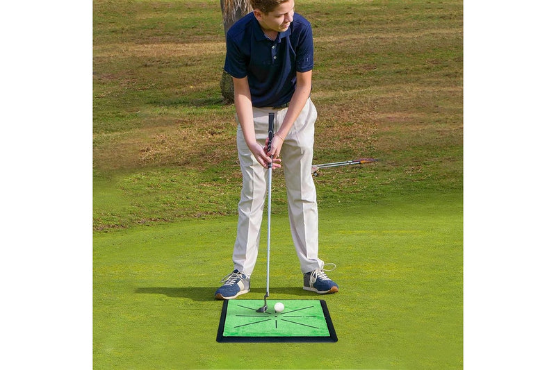 Replaceable Golf Practice Mat Set for Swing Path Feedback Training