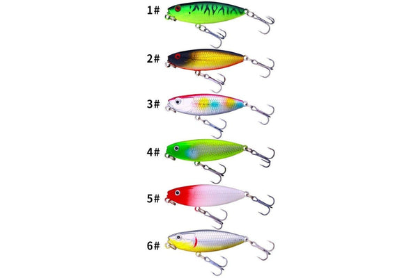 6cm 6.5g Long Distance Floating Lead False Lure 6 Colours