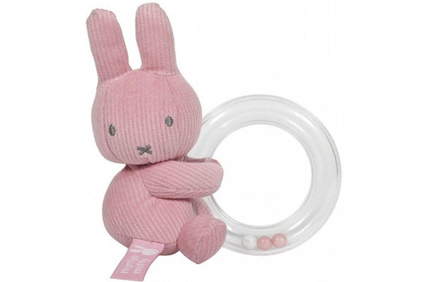 Miffy: Ring Rattle - Pink Rib