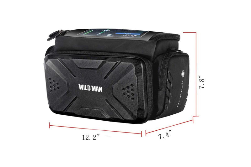 4L Rainproof Bike Handlebar Storage Bag with Touch Screen Strap Use for MTB