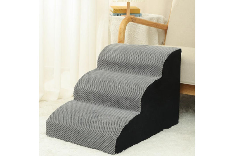 PETSWOL 3 Tier Non-Slip Indoor Dog Ramp Stairs