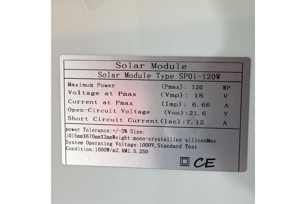 120W Solar Panel Flexible