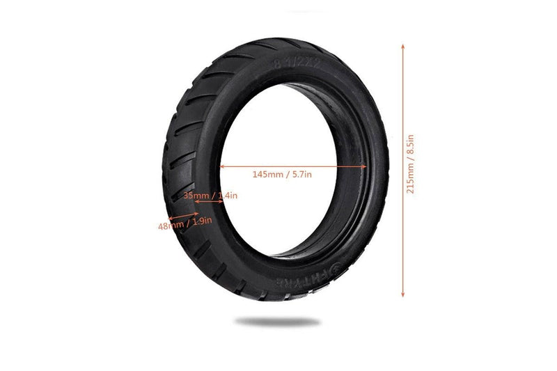 8.5 Inch Front Rear Scooter Tire Wheel Solid Replacement Tyre 1 2X2 For Xiaomi Mijia M365 Electric Skateboard - Standard - Set Of 1