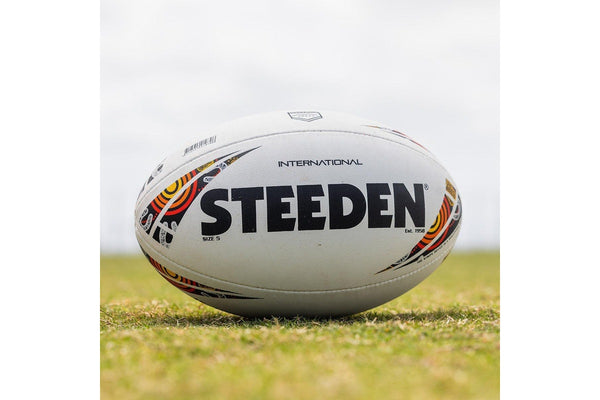 Steeden Indigenous International Match Rugby League Ball - Size 5