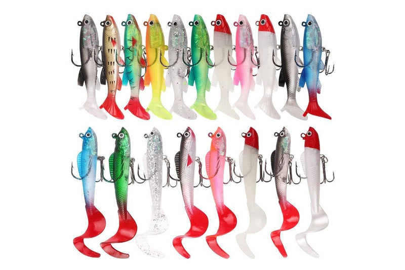 5 Roadrunner Soft Luminous Leadhead Lures