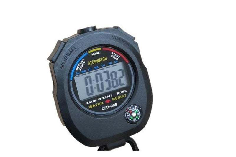 Professional Stopwatch Handheld Digital LCD Display Sports Counter Timer