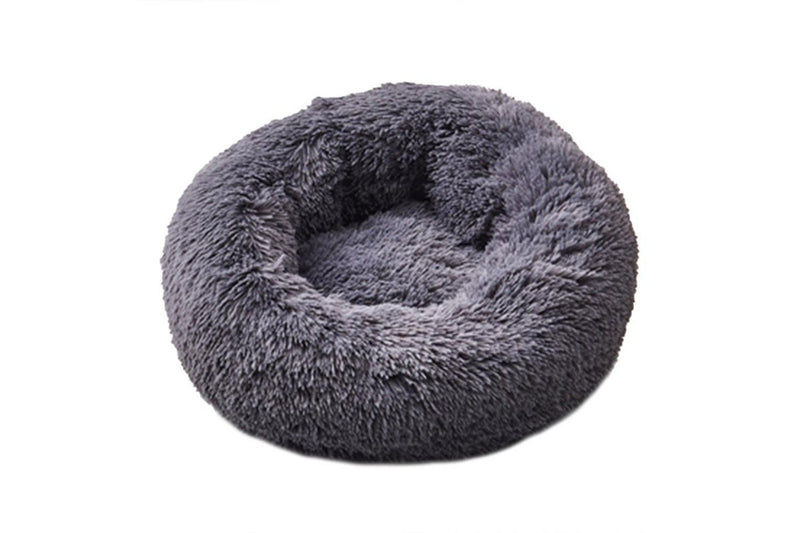 Ape Basics: Plush Round Pet Bed - Dark Gray (Small, 50cm)