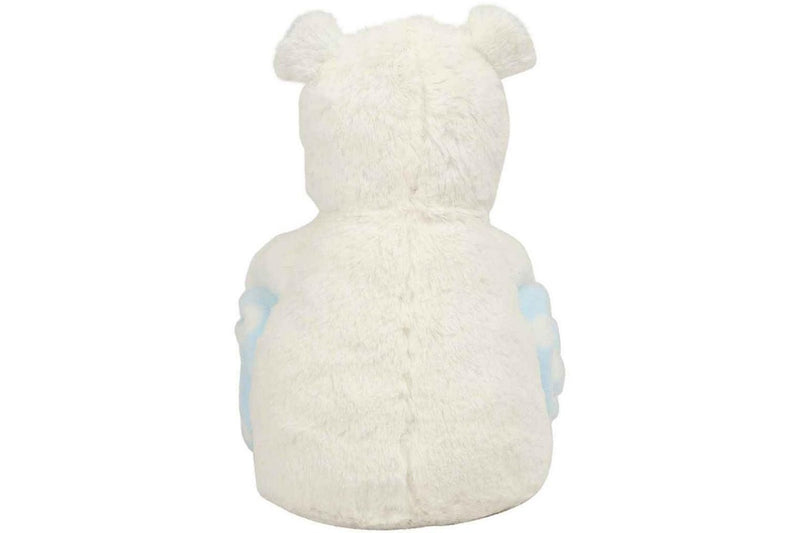 Mumbles Hippo Plush Toy (White/Blue) (One Size)