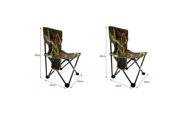 Aluminum Alloy Folding Camping Chair Outdoor Hiking Patio Backpacking Mediam -