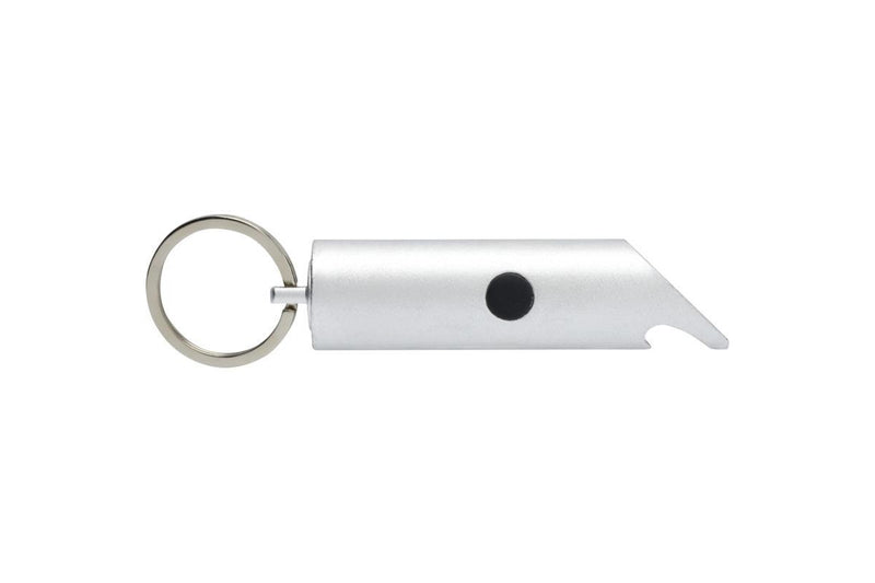 Flare Recycled Aluminium Torch Keyring (Silver) (One Size)