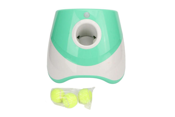 Automatic Ball Launcher Electric Interactive Ball Thrower Pet Dog Fetch Machine Green