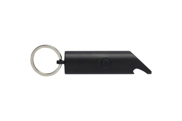 Flare Recycled Aluminium Torch Keyring (Solid Black) (One Size)