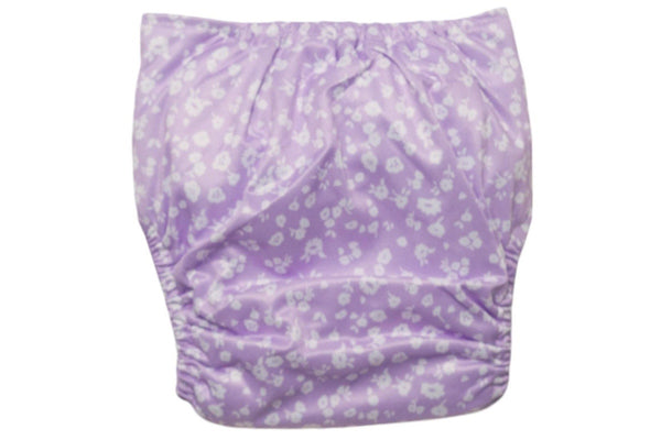 Nestling: Sassy SIMPLE Nappy Complete - Lilac Vintage Floral (One Size)