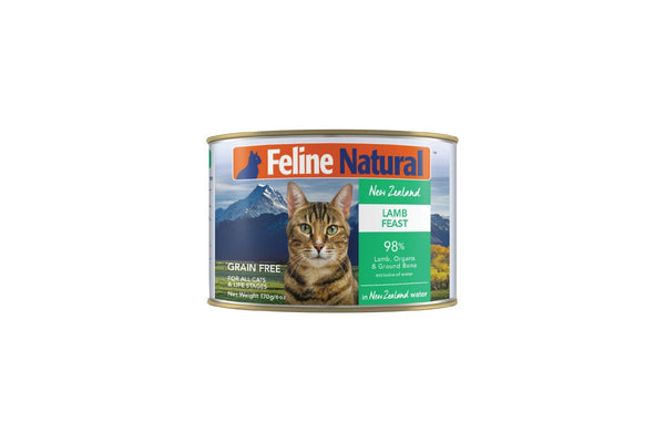 Feline Natural: Canned Cat Food, Lamb 170g (12 pack)