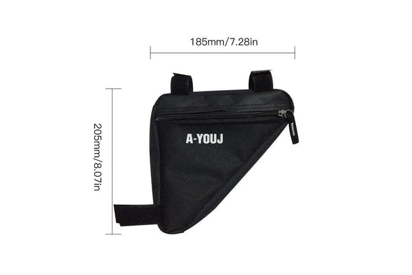 Waterproof Cycling Bicycle Front Tube Frame Bag Mountain Bike Triangle Pouch - Yellow - Standard