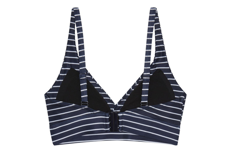 Regatta Womens/Ladies Paloma Stripe Textured Bikini Top (Navy/White) (14 UK)