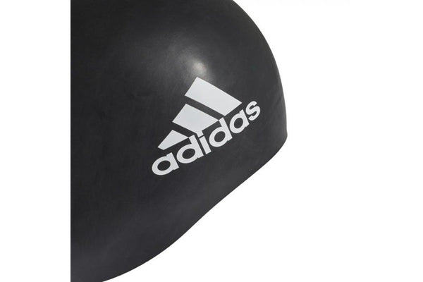 Adidas: Silicone Graphic Swim Cap - Black