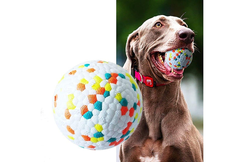 High Elasticity Bite Resistant Solid Dog Ball Chew Toys For Small Medium Large Breed