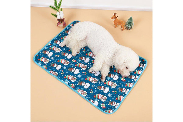 Christmas Washable Reusable Pet Dog Training Pads Pee Mat Absorbent Cushion Bed Style 3