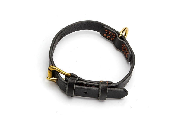 Suture Real Leather Adjustable Dog Collar