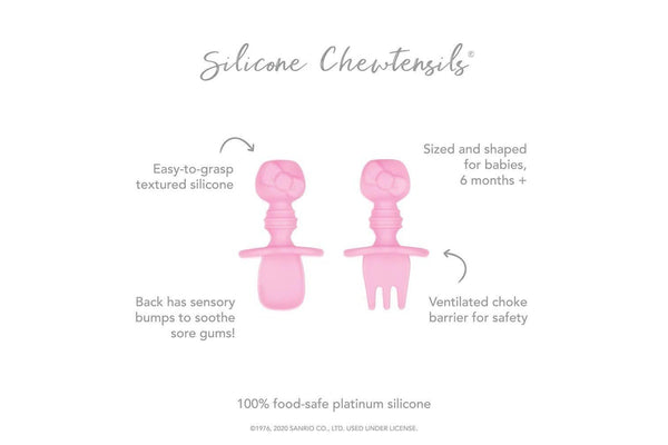 Bumkins: Silicone Chewtensils - Sanrio Hello Kitty (Pink)