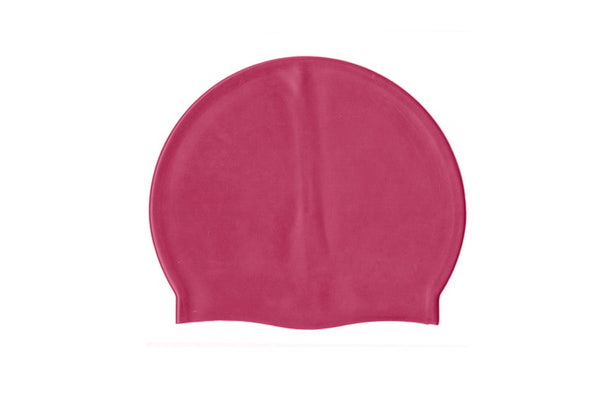 SwimTech Unisex Adult Silicone Swim Cap (Pink) (One Size)