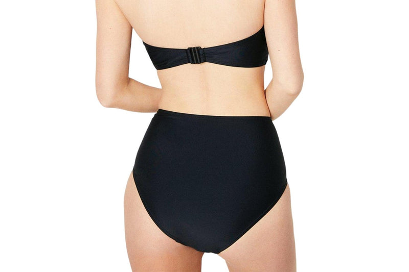 Debenhams Womens/Ladies Tummy Control High Waist Bikini Bottoms (Black) (8 UK)