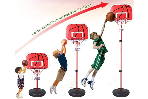 Adjustable Kids Basketball Stand - Hoop, Portable Boards & Toy Set