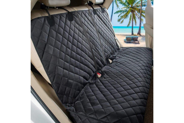 Waterproof Pets Bench Dog Car Seat Mat for Back Seat -Black