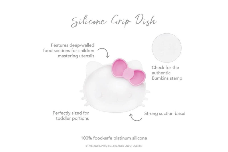 Bumkins: Silicone Grip Dish - Sanrio Hello Kitty