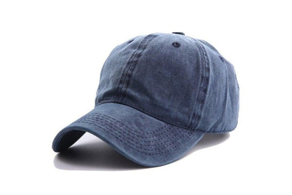 Men Washed Baseball Cap For Daily Use White - Standard