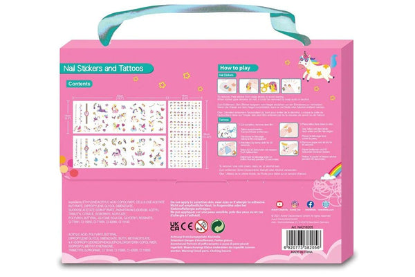 Avenir: Nail Stickers & Tattoos Set - Unicorns