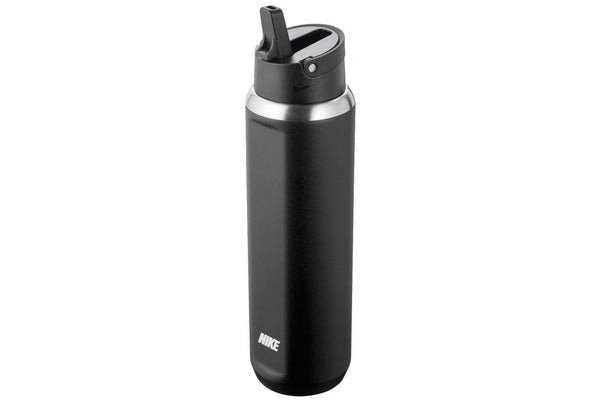 Nike Stainless Steel Recharge Straw Water Bottle - Black / White (710ml)