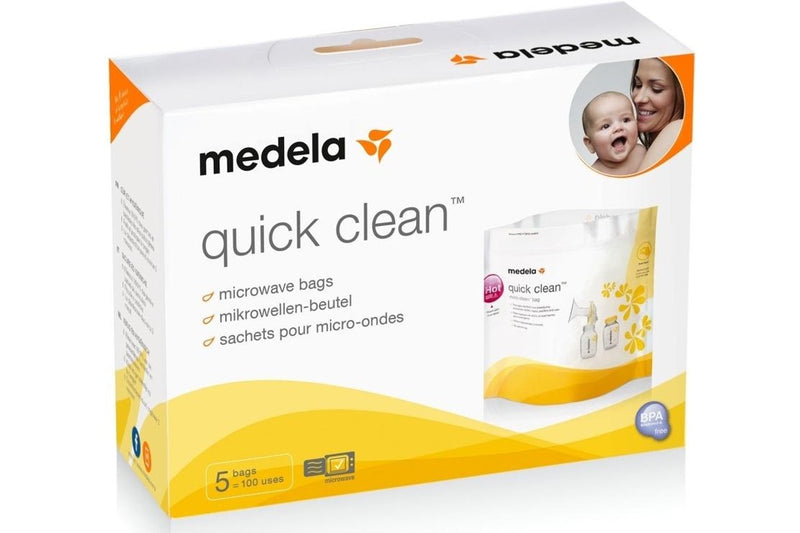 Medela: Quick Clean Microwave Bag (5 Pack)