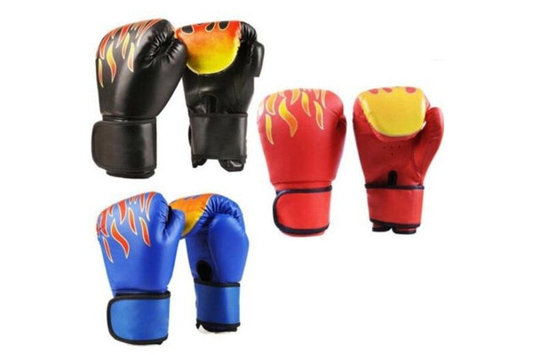 Unisex Adult Boxing Gloves Grappling Fighting Punch Bag Training Pads Black - Standard