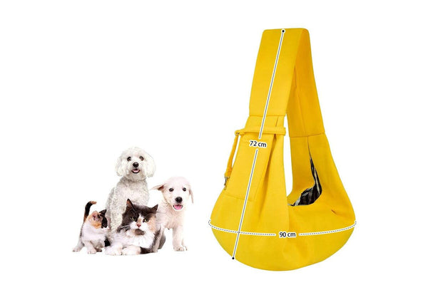 Zoomies Dog and Cat Sling Carrier - Yellow