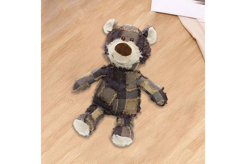 Squeaky Bear Toy for Dogs Indestructible Robust Chew Toys Stuffed Plush Dog Toy Mixcolor