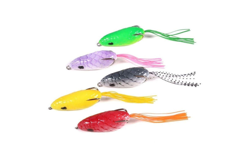 5 Piece Hengjia Fo035 Snake Skin Thunder Brogue Dummy Bait Set 6cm 10g