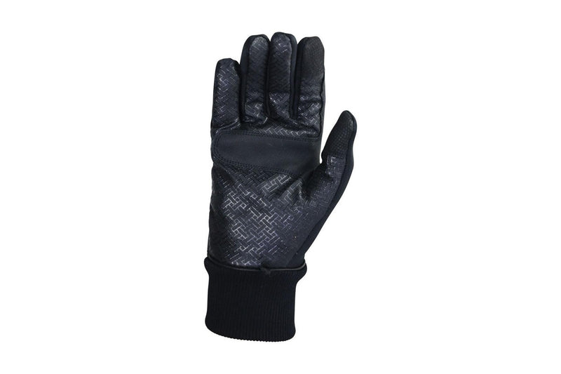 Hy Unisex Adult Thinsulate Leather Bound Riding Gloves (Black) (L)