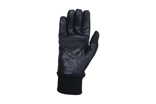 Hy Unisex Adult Thinsulate Leather Bound Riding Gloves (Black) (XL)