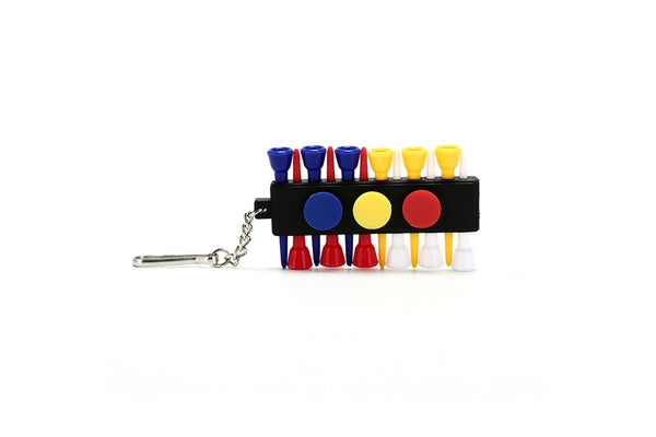 3Pcs Activing Plastic Golf Tee Holder Carrier With 12 Tees And Ball Markers